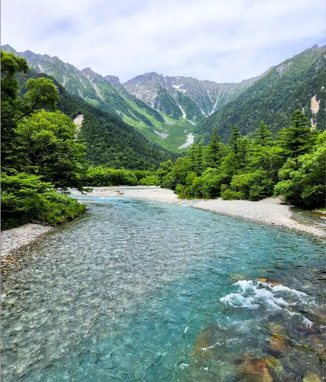 Kamikochi, Japan a mountain region with beautiful landscapes.